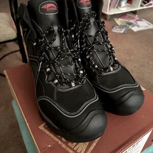 Avenger Men’s 6” Crosscut Waterproof Steel Toe Work Boot Black Size 14